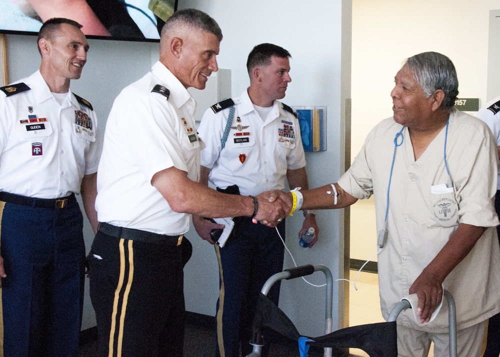 West Point’s top brass visits WBAMC veterans