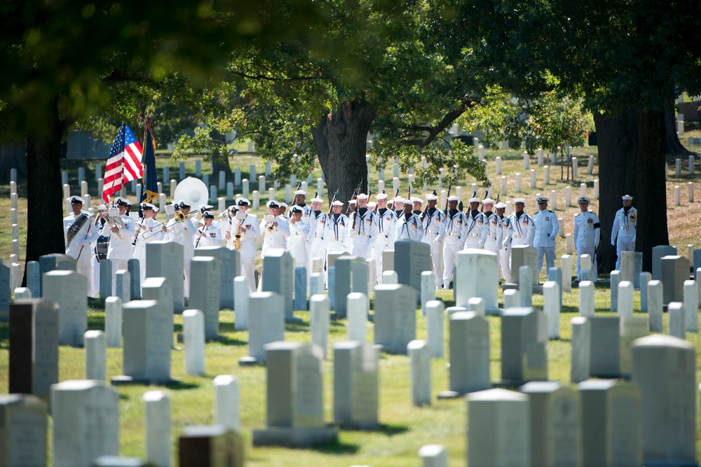 Graveside service for U.S. Navy Capt. Kent S. Webber