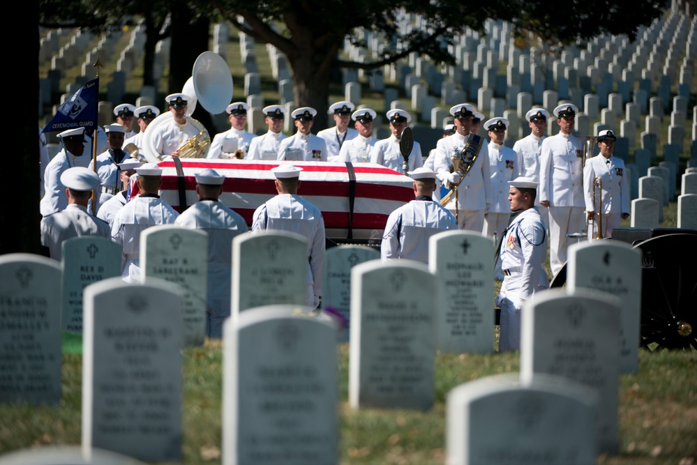 Graveside service for U.S. Navy Capt. Kent S. Webber