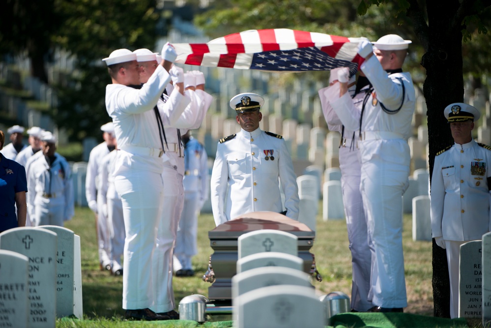 Graveside service for U.S. Navy Capt. Kent S. Webber