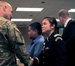 Congratulations to Iowa Army National Guard's first female infantry officer