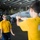 The aircraft carrier USS George H.W. Bush (CVN 77). GHWB is currently conducting Tailored Ship's Training Availability and Final Evaluation Problem (TSTA/FEP). TSTA prepares the ship and crew for full integration into a carrier strike group through a wide