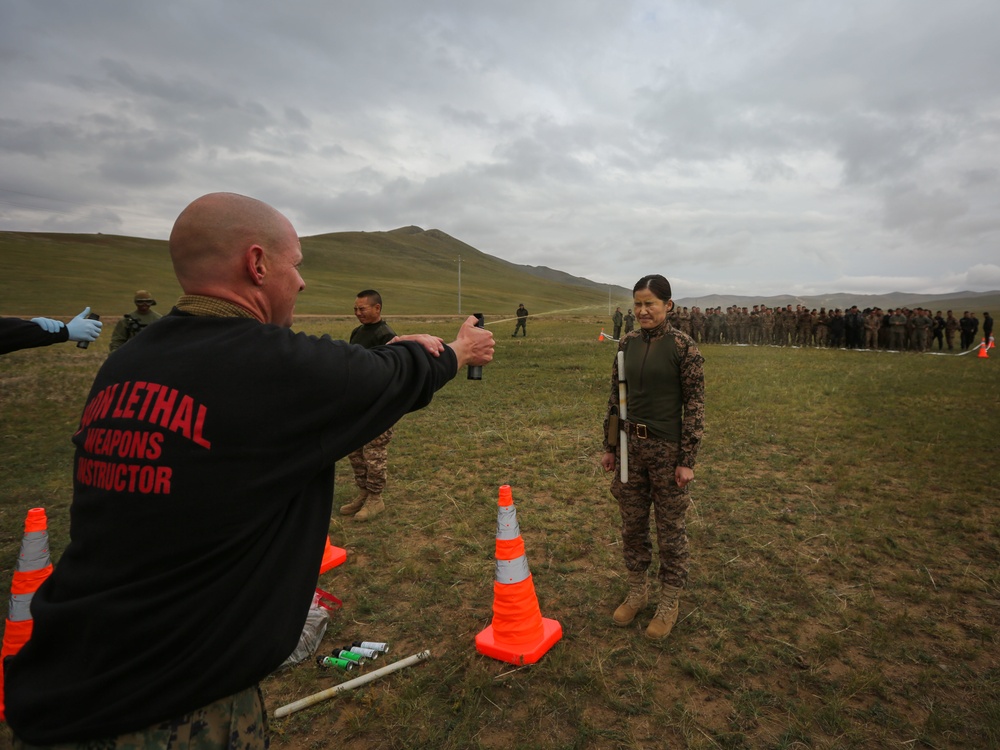 NOLES 16: Mongolian Armed Forces, U.S. Marines train with OC spray