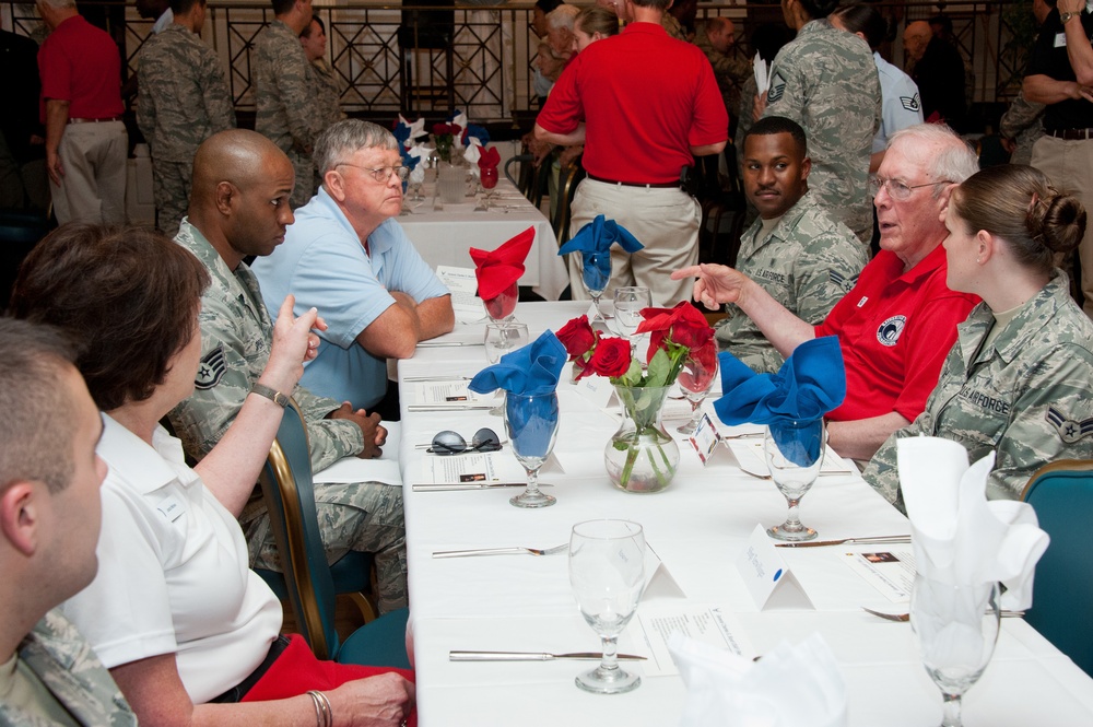 42ABW personnel meet 2016 Eagles