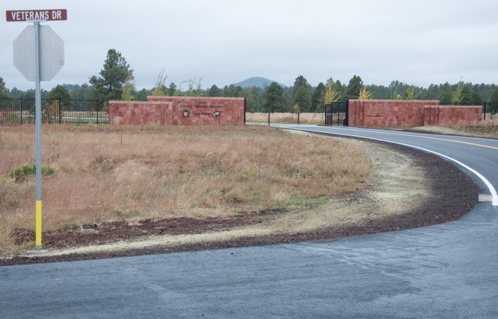 Road to newly dedicated veteran’s cemetery completed