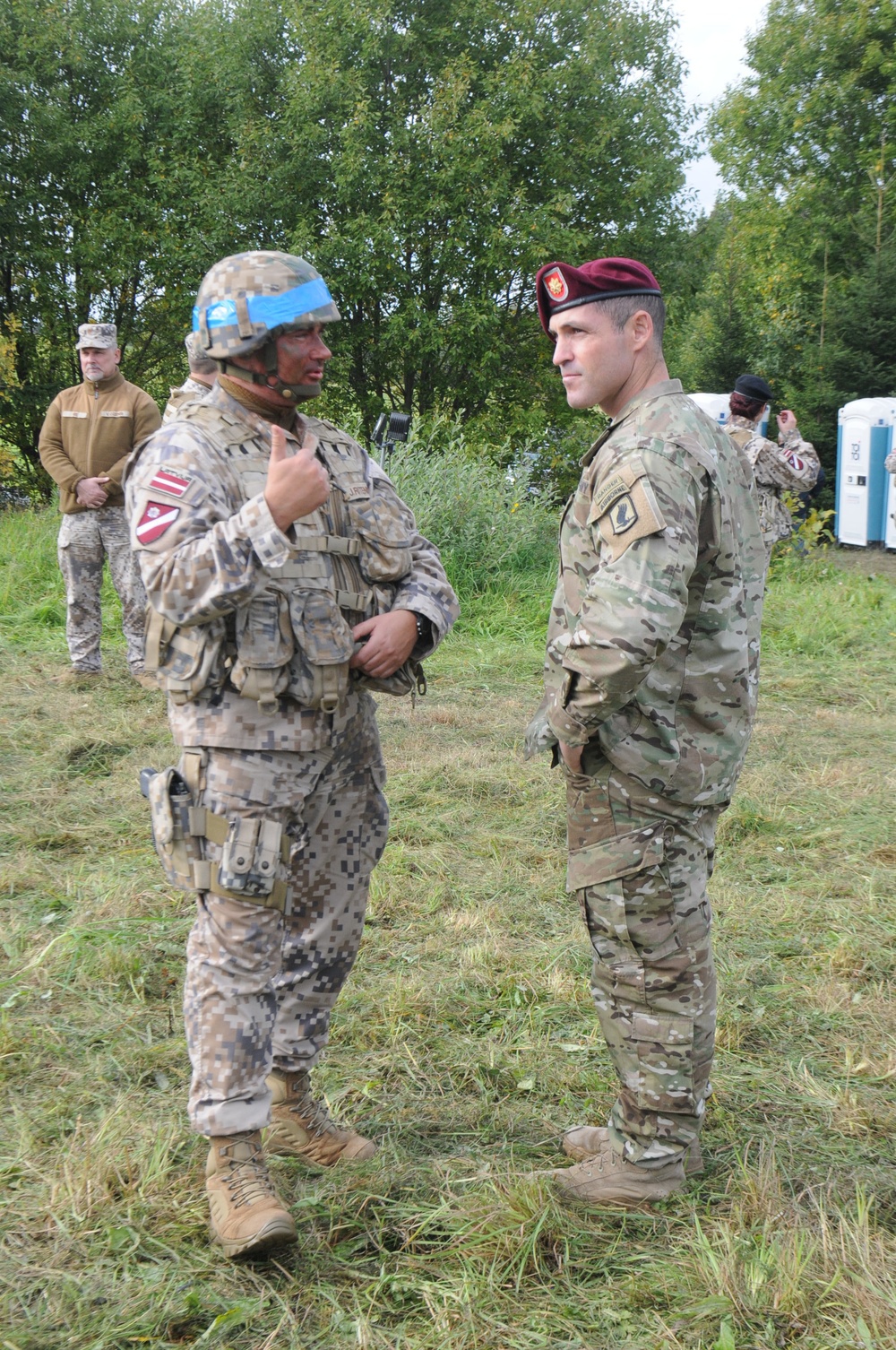 2/503rd Paratroopers train with Lavtian and Lithuanian forces during Zobens Exercise