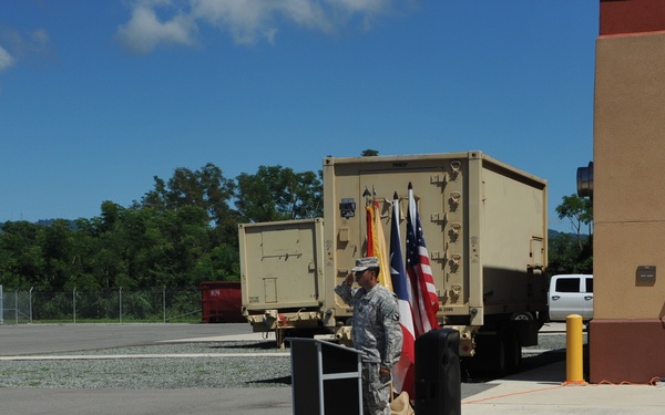 Family and Friends bid farewell to Detachment 1 of the 246th QM CO (MA)