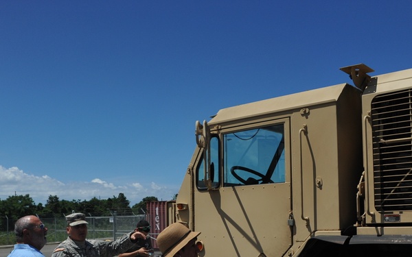 Family and Friends bid farewell to Detachment 1 of the 246th QM CO (MA)