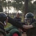 Marine recruits practice bayonet techniques on Parris Island