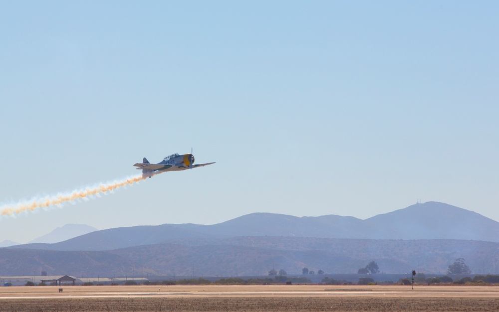 John Collver flies AT-6 Texan at 2016 MCAS Miramar Air Show