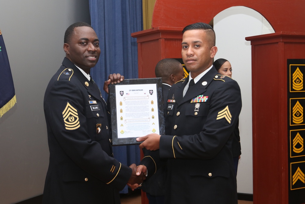 23rd Chemical Battalion NCO Induction Ceremony