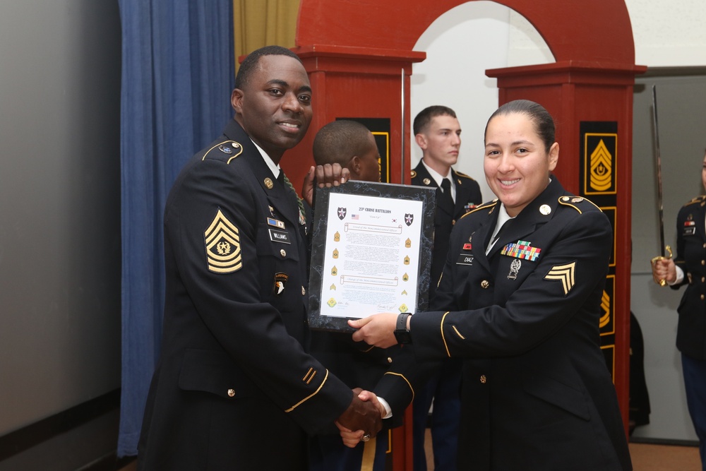 23rd Chemical Battalion NCO Induction Ceremony