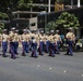 U.S. Marine band marches in Hawaii's 70th annual Aloha Festivals Floral Parade