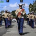 U.S. Marine band marches in Hawaii's 70th annual Aloha Festivals Floral Parade
