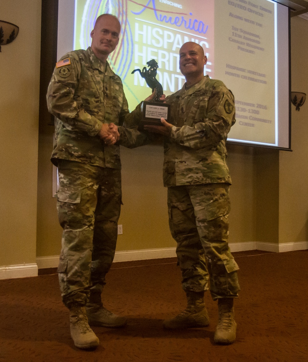 Fort Irwin, The National Training Center and 11th Armored Cavalry Regiment Celebrate Hispanic Heritage Month