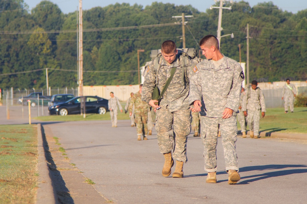 Soldiers march toward resiliency