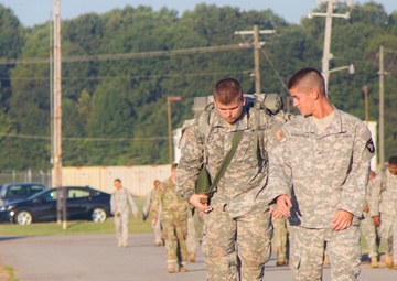 Soldiers march toward resiliency
