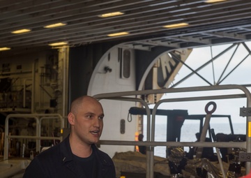 Bonhomme Richard Sailors are Issued Gas Masks for Training