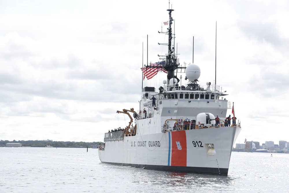 Coast Guard Cutter Legare returns home