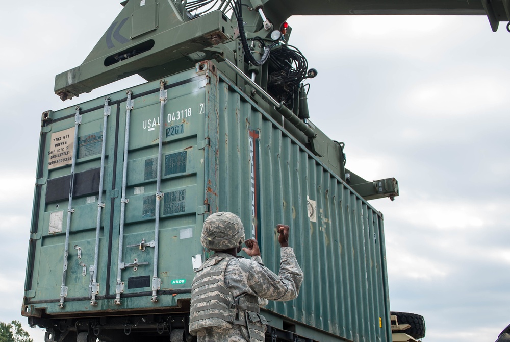 Cargo specialist simulate port procedures