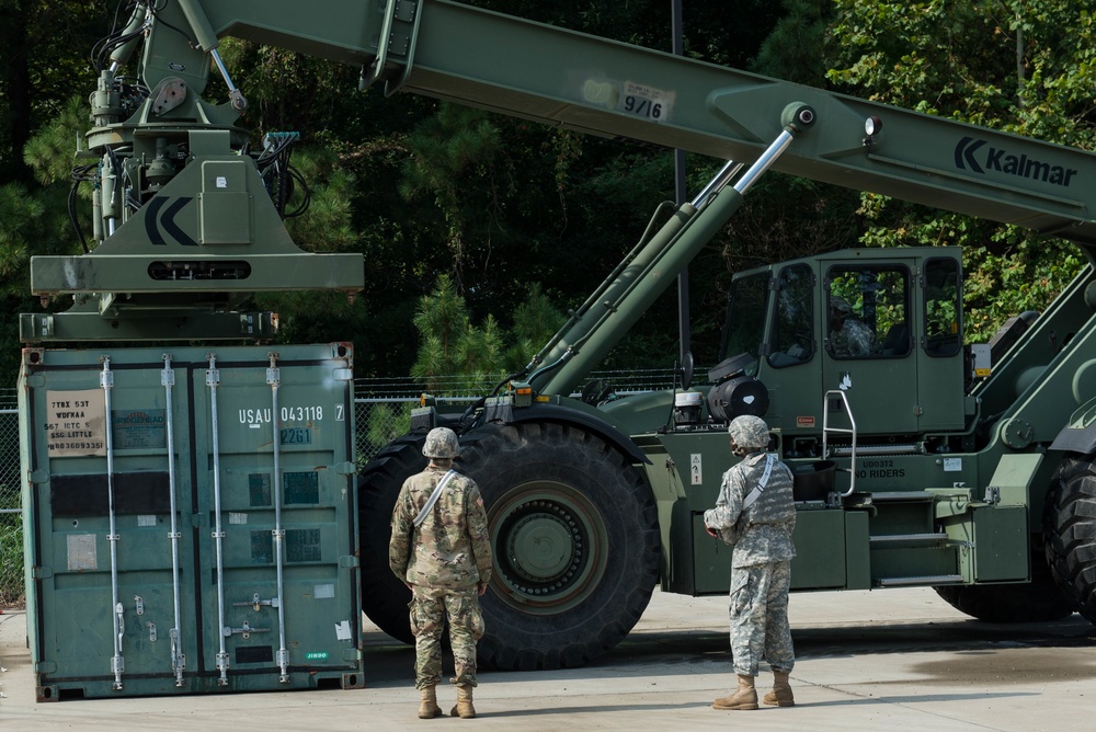 Cargo specialist simulate port procedures