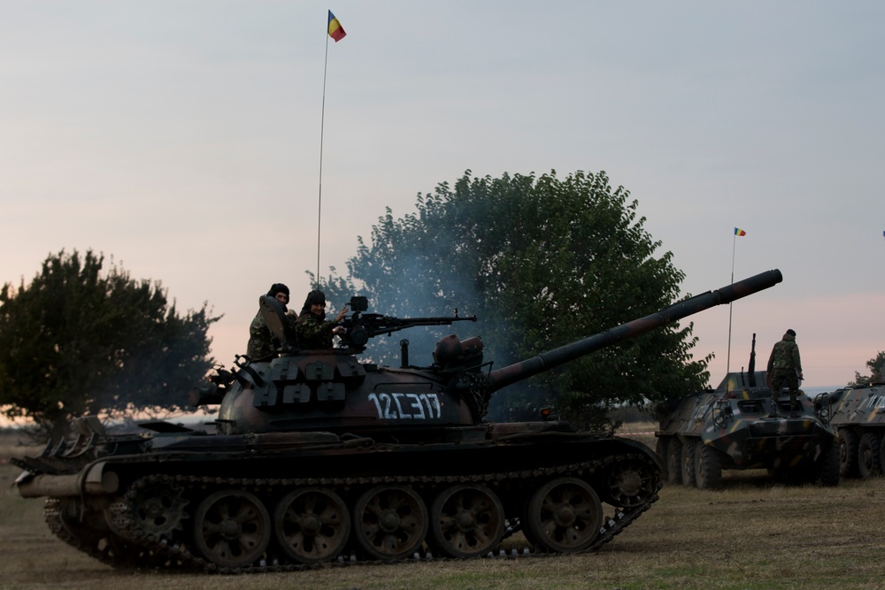 Romanian tanks support multinational exercise