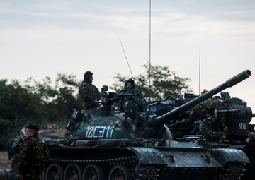 Romanian tanks support multinational exercise