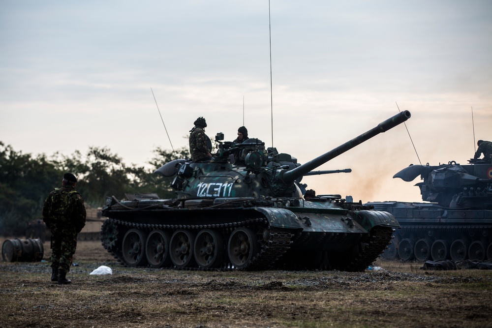 Romanian tanks support multinational exercise