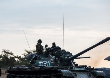 Romanian tanks support multinational exercise