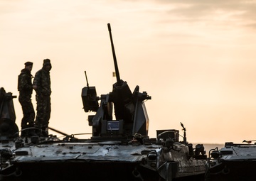 Romanian tanks support multinational exercise
