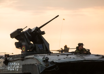 Romanian tanks support multinational exercise