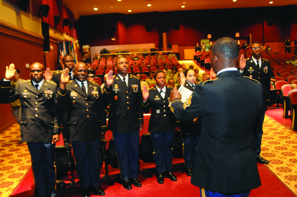 Leader's Rites -- eight inducted into NCO Corps
