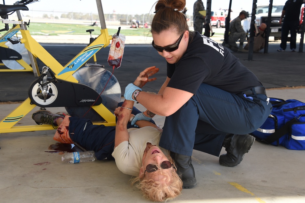 144FW Receives EMT Training
