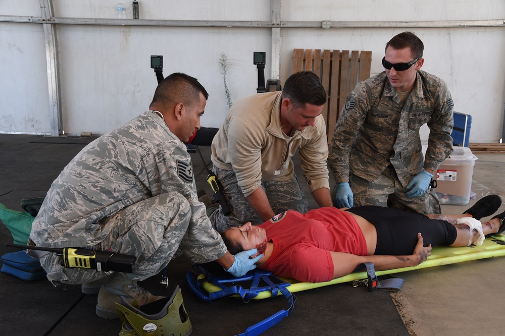 144FW Receives EMT Training