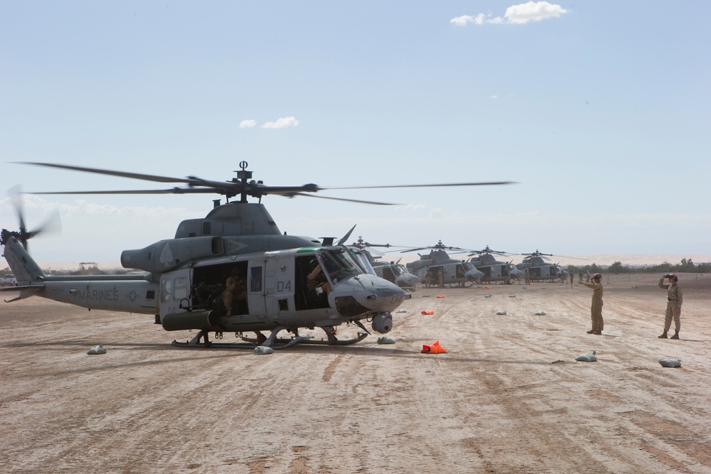 UH-1Y Venom Offensive Air Support Exercise
