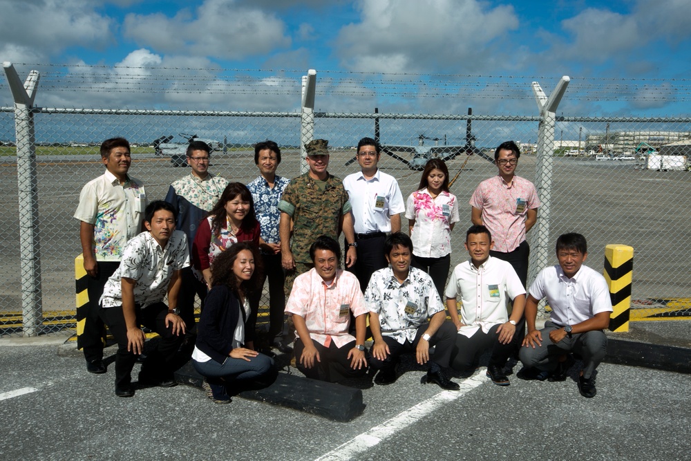 Okinawa JCI visits, learns about MCAS Futenma