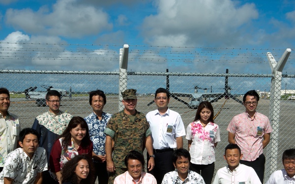 Okinawa JCI visits, learns about MCAS Futenma
