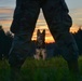 Early Morning Military Working Dog Obedience Training