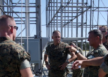 2nd MAW commanding general visits Marine Corps Auxiliary Landing Field Bogue, conducts pre-deployment brief with VMA-231 Marines