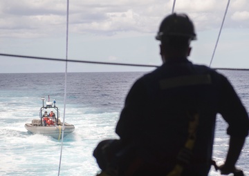 USS Coronado (LCS 4) conducts at-sea operations.