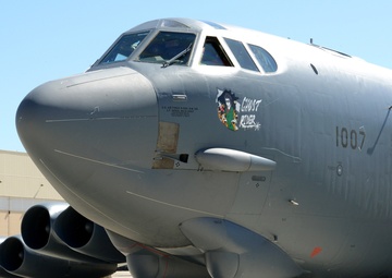 B-52H, 61-007, 'Ghost Rider' departs Tinker AFB, Okla.