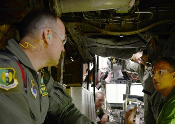 B-52H, 61-007, 'Ghost Rider' departs Tinker AFB, Okla.