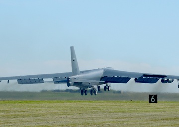 B-52H, 61-007, 'Ghost Rider' departs Tinker AFB, Okla.