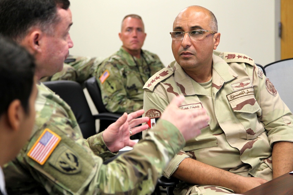 Egyptian army officers visit 4th Military Information Support Group