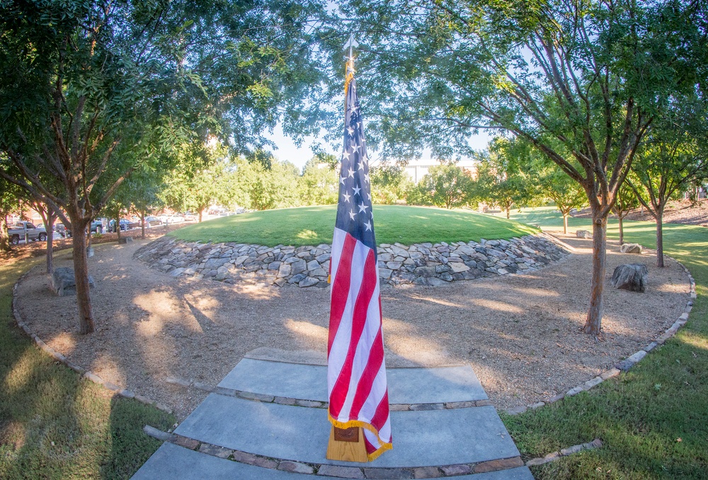 American flag stands sentinel in Memorial Park