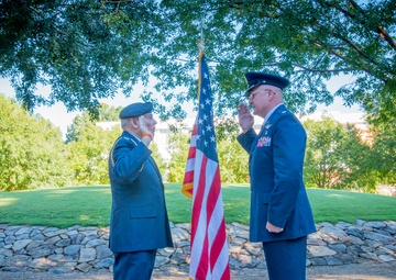 Air Force Lt. Col. promoted in Clemson’s Memorial Park