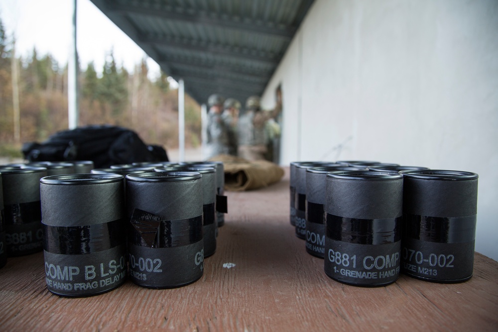 Geronimo paratroopers throw live hand grenades