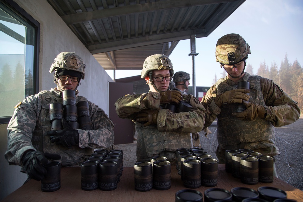 Geronimo paratroopers throw live hand grenades