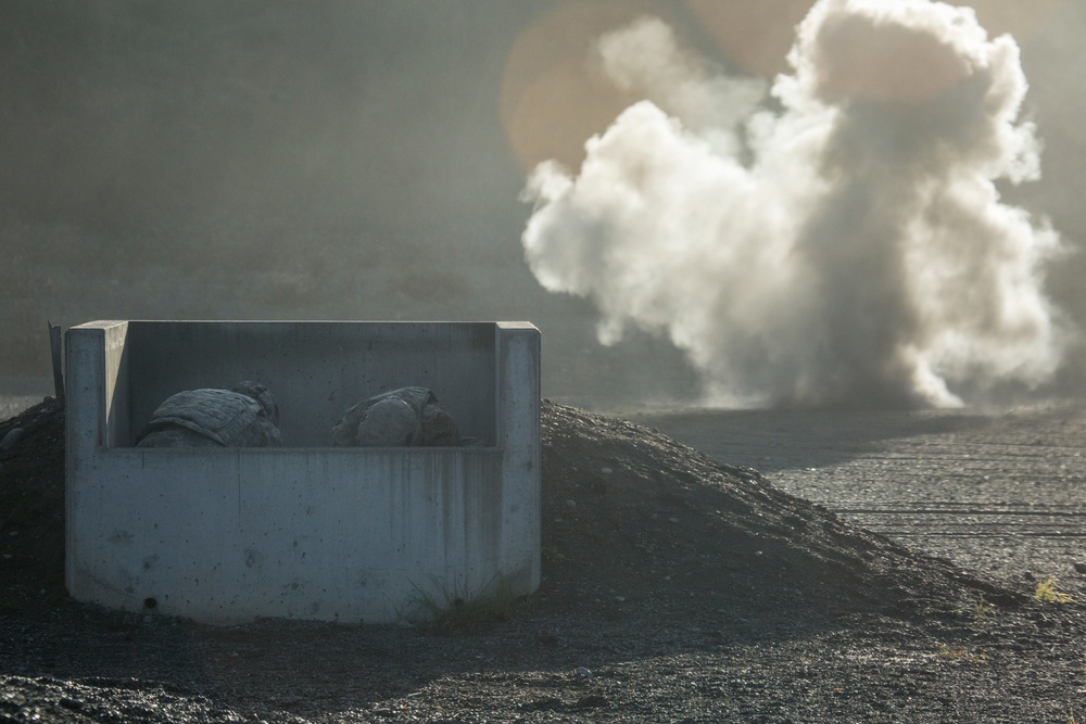 Geronimo paratroopers throw live hand grenades