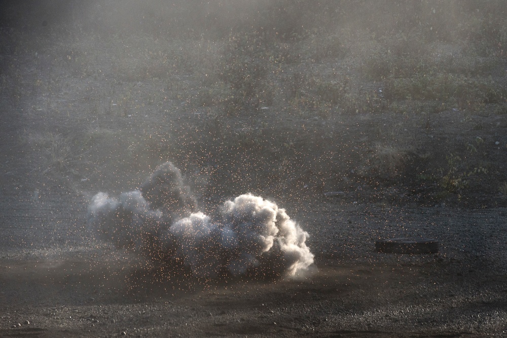 Geronimo paratroopers throw live hand grenades